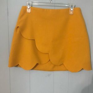 Urban Outfitters mustard skirt
